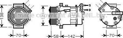 Ava Quality Cooling OL K465 - Компрессор кондиционера autospares.lv