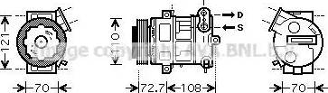 Ava Quality Cooling OL K419 - Компрессор кондиционера autospares.lv