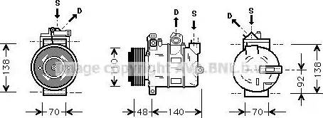 Ava Quality Cooling OL K356 - Компрессор кондиционера autospares.lv