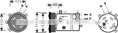 Ava Quality Cooling OL K280 - Компрессор кондиционера autospares.lv