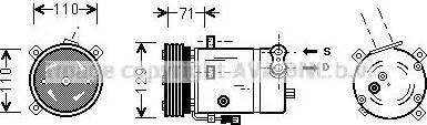 Ava Quality Cooling OL K276 - Компрессор кондиционера autospares.lv