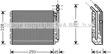 Ava Quality Cooling OL V097 - Испаритель, кондиционер autospares.lv