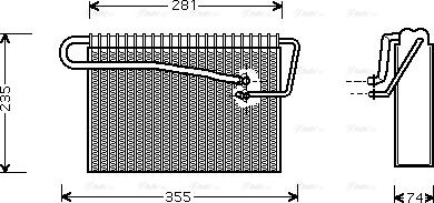 Ava Quality Cooling OL V167 - Испаритель, кондиционер autospares.lv