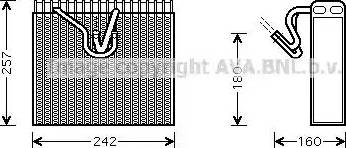 Ava Quality Cooling OL V328 - Испаритель, кондиционер autospares.lv