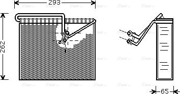 Ava Quality Cooling OLV372 - Испаритель, кондиционер autospares.lv