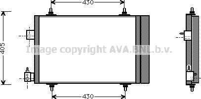 Ava Quality Cooling PE5193D - Конденсатор кондиционера autospares.lv