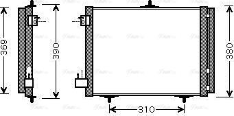 Ava Quality Cooling PE5295D - Конденсатор кондиционера autospares.lv