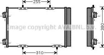 Ava Quality Cooling PE5291D - Конденсатор кондиционера autospares.lv