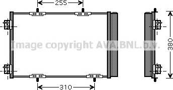 Ava Quality Cooling PE5291 - Конденсатор кондиционера autospares.lv