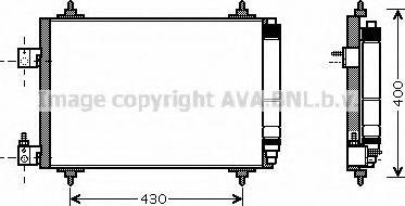 Ava Quality Cooling PE 5286 - Конденсатор кондиционера autospares.lv