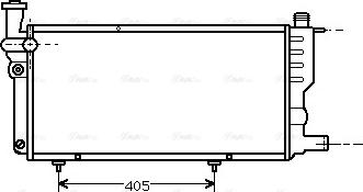 Ava Quality Cooling PE 2099 - Радиатор, охлаждение двигателя autospares.lv