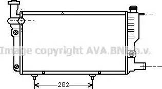 Ava Quality Cooling PE 2095 - Радиатор, охлаждение двигателя autospares.lv