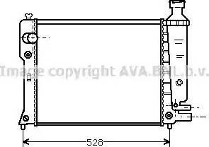 Ava Quality Cooling PE 2092 - Радиатор, охлаждение двигателя autospares.lv