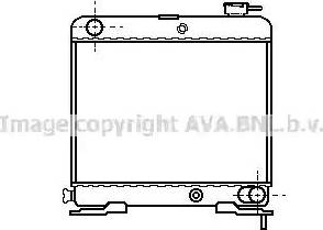 Ava Quality Cooling PE 2069 - Радиатор, охлаждение двигателя autospares.lv