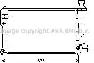 Ava Quality Cooling PE 2152 - Радиатор, охлаждение двигателя autospares.lv