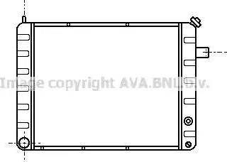 Ava Quality Cooling PE 2103 - Радиатор, охлаждение двигателя autospares.lv