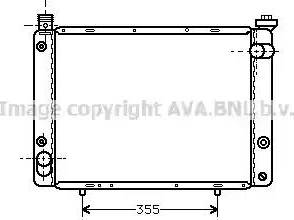 Ava Quality Cooling PE 2129 - Радиатор, охлаждение двигателя autospares.lv