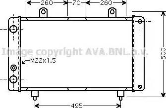 Ava Quality Cooling PE 2319 - Радиатор, охлаждение двигателя autospares.lv