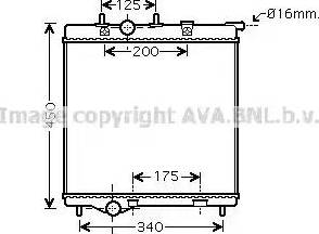 Ava Quality Cooling PE 2298 - Радиатор, охлаждение двигателя autospares.lv