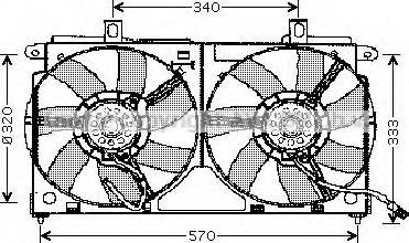 Ava Quality Cooling PE7518 - Вентилятор, охлаждение двигателя autospares.lv