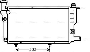 Ava Quality Cooling PEA2095 - Радиатор, охлаждение двигателя autospares.lv