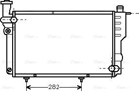 Ava Quality Cooling PEA2096 - Радиатор, охлаждение двигателя autospares.lv