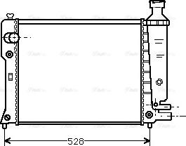 Ava Quality Cooling PEA2092 - Радиатор, охлаждение двигателя autospares.lv