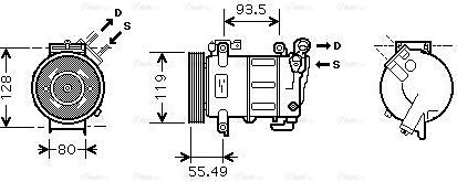 Ava Quality Cooling PEAK316 - Компрессор кондиционера autospares.lv