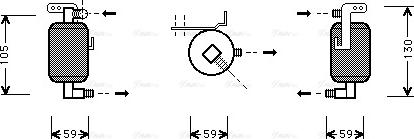 Ava Quality Cooling PE D195 - Осушитель, кондиционер autospares.lv