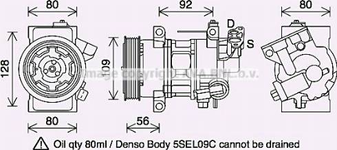 Ava Quality Cooling PEK418 - Компрессор кондиционера autospares.lv