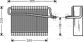 Ava Quality Cooling PE V039 - Испаритель, кондиционер autospares.lv