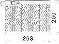 Ava Quality Cooling PEV351 - Испаритель, кондиционер autospares.lv