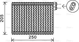 Ava Quality Cooling PE V352 - Испаритель, кондиционер autospares.lv