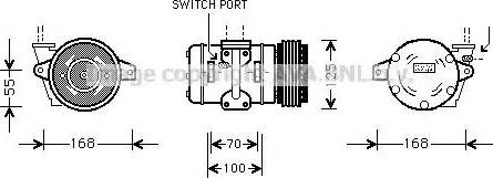 Ava Quality Cooling PR K030 - Компрессор кондиционера autospares.lv