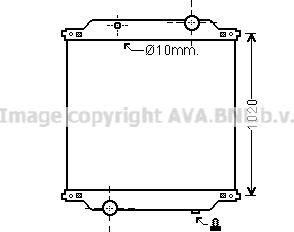 Ava Quality Cooling RE2053N - Радиатор, охлаждение двигателя autospares.lv