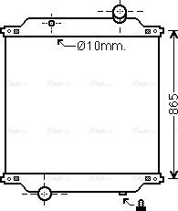 Ava Quality Cooling RE2067N - Радиатор, охлаждение двигателя autospares.lv