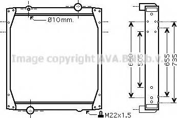 Ava Quality Cooling REA2011 - Радиатор, охлаждение двигателя autospares.lv