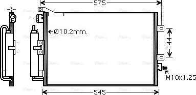 Ava Quality Cooling RT5417D - Конденсатор кондиционера autospares.lv