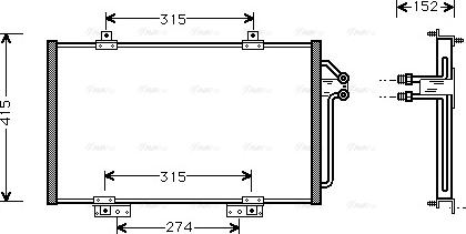 Ava Quality Cooling RT 5188 - Конденсатор кондиционера autospares.lv
