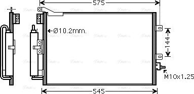 Ava Quality Cooling RT5395D - Конденсатор кондиционера autospares.lv