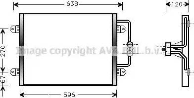 Ava Quality Cooling RT 5256 - Конденсатор кондиционера autospares.lv