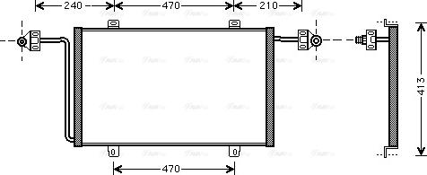 Ava Quality Cooling RT 5278 - Конденсатор кондиционера autospares.lv