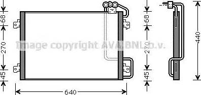 Ava Quality Cooling RT 5273 - Конденсатор кондиционера autospares.lv