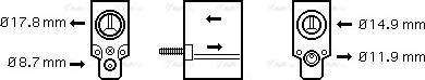 Ava Quality Cooling RT 1333 - Расширительный клапан, кондиционер autospares.lv