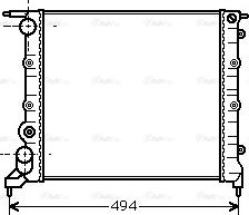 Ava Quality Cooling RT 2042 - Радиатор, охлаждение двигателя autospares.lv