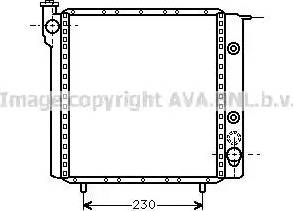 Ava Quality Cooling RT 2068 - Радиатор, охлаждение двигателя autospares.lv