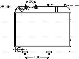 Ava Quality Cooling RT 2006 - Радиатор, охлаждение двигателя autospares.lv