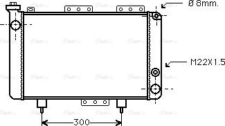 Ava Quality Cooling RT 2001 - Радиатор, охлаждение двигателя autospares.lv