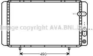 Ava Quality Cooling RT 2084 - Радиатор, охлаждение двигателя autospares.lv