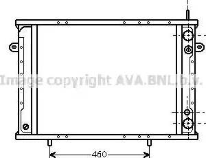 Ava Quality Cooling RT 2085 - Радиатор, охлаждение двигателя autospares.lv